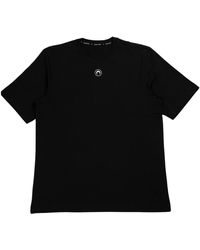 Marine Serre - Bio-baumwolle schwarzes t-shirt - Lyst