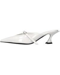Mugler - Mary Jane Leder-Mules - Lyst