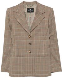Etro - Wol Blazer - Lyst