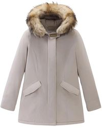 Woolrich - Parka di lusso arctic raccoon taupe chiaro - Lyst