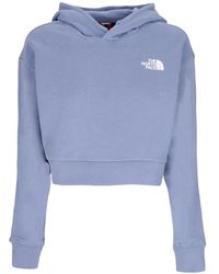 The North Face - Cropped Dameshoodie Trend Crop Hoodie Folkblauw - Lyst