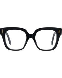 Loewe - Eleganti occhiali neri in acetato - Lyst