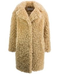 Stand Studio - Bruine Faux-Fur Stand Jas - Lyst