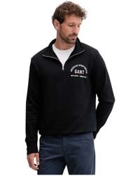 GANT - Gedrukte Grafische Half-Zip Sweater - Lyst