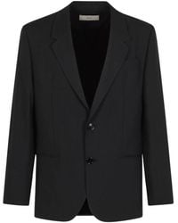 Ami Paris - Jassen ,Grijs ,Wol Wollen Blazer - Lyst