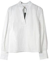 Hèst - Overhemden ,Wit ,Katoen Mie Blouse - Lyst