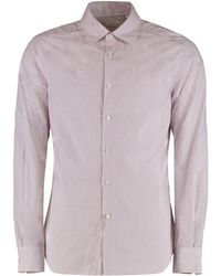 Slowear - Glanshirt Gestreiftes Baumwollhemd - Lyst