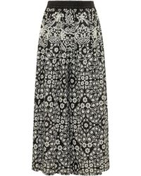 Weekend by Maxmara - Broeken ,Veelkleurig ,Gebloemde Wijde Broek - Lyst