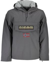 Napapijri - Jassen ,Grijs ,Polyester Rainforest Jacket - Lyst