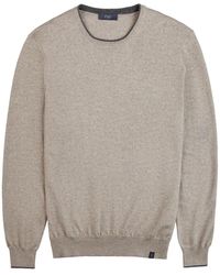 Fay - R wollstrickpullover mit patches - Lyst