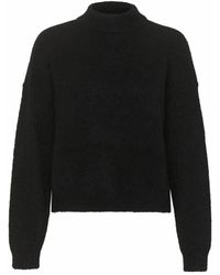 Gestuz - Truien & Vesten ,Zwart ,Wol Zwarte Gebreide Pullover Trui - Lyst