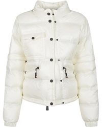 Moncler - Jassen ,Wit ,Leer Mauduits Down Jacket - Lyst