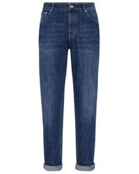 Brunello Cucinelli - Stijlvolle Denim Broek Voor Mannen - Lyst