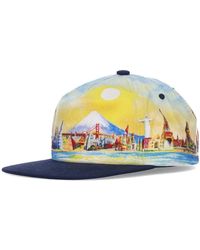 Huf - Natürliche Flache Schirm Snapback Kappe - Lyst