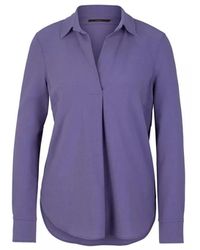 Windsor. - Overhemden ,Paars ,Elegante Blouse Met Unieke Stijl - Lyst