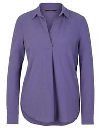 Windsor. - Overhemden ,Paars ,Elegante Blouse Met Unieke Stijl - Lyst