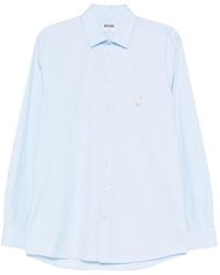 Moschino - Overhemden ,Blauw ,Blauw Herenshirt - Lyst