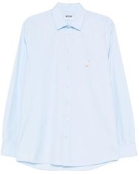 Moschino - Overhemden ,Blauw ,Blauw Herenshirt - Lyst