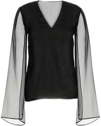 Alberta Ferretti - Schwarzes Hemd 0555 - Lyst