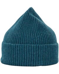 Le Bonnet - Accessoires ,Blauw ,Wol Kwaliteit Angora Wol Beanie Hoed - Lyst