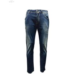 Jacob Cohen - Vintage dark washed slim-fit blaue jeans - Lyst