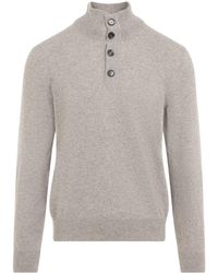 Brioni - Pullover Met Hoge Hals - Lyst