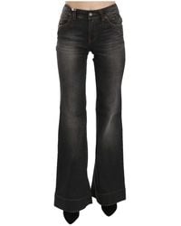 John Galliano - Zwarte Flared Denim - Lyst