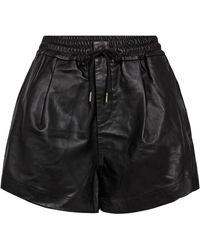 co'couture - Schwarze leder-shorts & slips - Lyst
