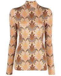 Etro - Paisley Medallion Graphic Turtleneck Sweater - Lyst