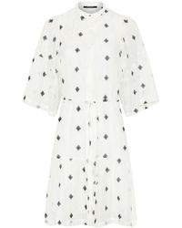Bruuns Bazaar - Elegantes Hemdkleid Mit Bestickten Details - Lyst