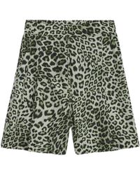 A PAPER KID - Animal Print Bermuda Shorts Mit Lockerer Passform - Lyst