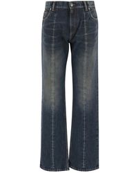 Versace - Jeans ,Blauw ,Katoen Straight Jeans - Lyst