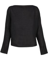 Cortana - Ramie Boot-Neck Top - Lyst