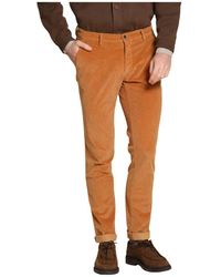 Mason's - Broeken ,Katoen Corduroy Extra Slim Fit Chino Broek - Lyst