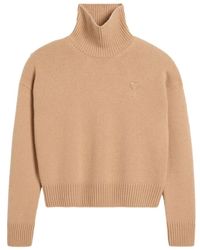 Ami Paris - Truien & Vesten ,Wol Wol Kasjmier Casual Sweater - Lyst