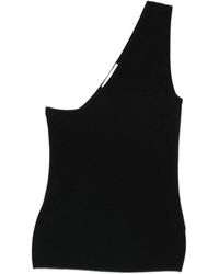 Lisa Yang - Tops ,Zwart ,Top Met Één Schouder - Lyst