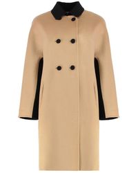 Sartoria Latorre - Jassen ,Wol Double-Breasted Jas - Lyst