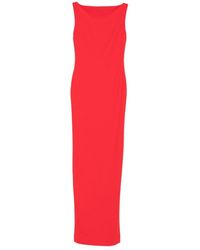 Solace London - Rotes Bootshals Maxikleid - Lyst