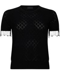 Liu Jo - Truien & Vesten ,Zwart ,Polyester Zwarte Sweater Nero Aw 25 Stijlvolle Pasvorm - Lyst