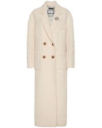 Philipp Plein - Boucle Double-Breasted Lange Jas - Lyst