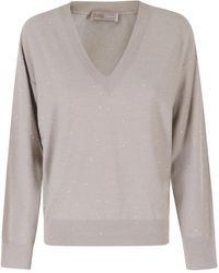Herno - V-Neck Knitwear - Lyst