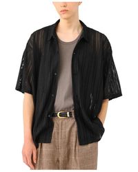 Beams Plus - Mesh Open Collar Shirt - Lyst