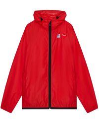 COMME DES GARÇONS PLAY - Rode Ritsjas Waterbestendig Nylon - Lyst