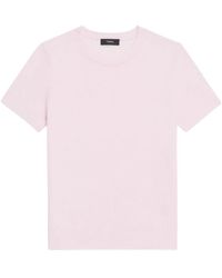 Theory - Merinowolle t-shirt rosa klassischer stil,blauer merinowoll-t-shirt-pullover - Lyst