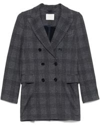 Circolo 1901 - Jassen ,Veelkleurig ,Blauw Geruit Double-Breasted Jasje - Lyst