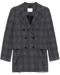 Circolo 1901 - Jassen ,Veelkleurig ,Blauw Geruit Double-Breasted Jasje - Lyst