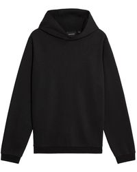 Lyle & Scott - Hoodies & Sweatvesten ,Zwart ,Katoen Logo Brushback Pullover Hoodie - Lyst