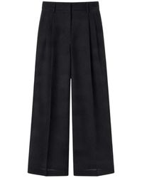 Max Mara - Broeken ,Zwart ,Wol Wkdovvio Wijde Broek - Lyst