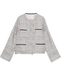 forte_forte - Jassen ,Blauw ,Katoen My Jacket - Lyst