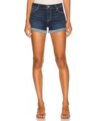 PAIGE - Korte Broeken ,Blauw ,Denim Shorts - Lyst